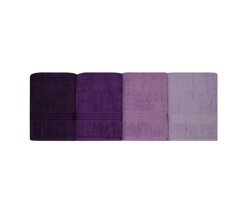 Set 4 kopalniških brisač Mavrična sivka 70x140 cm - 6