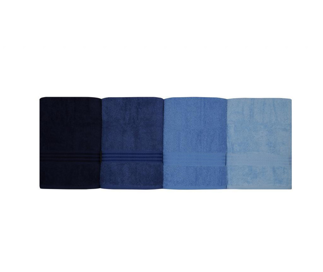 Set 4 kopalniških brisač Rainbow Blue 70x140 cm
