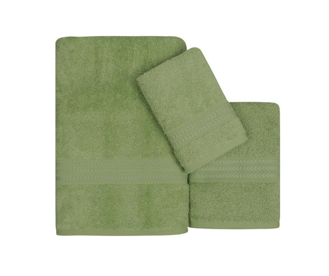Комплект 3 кърпи за баня Simple Green