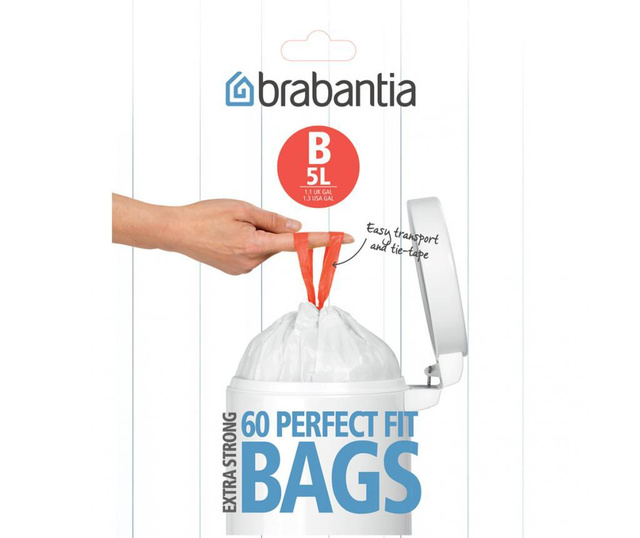 Set 60 vreč za odpadke Brabantia 5 L