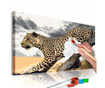 Καμβάς ζωγραφικής ανά αριθμό κιτ Do It Yourself Cheetah 40x60 cm