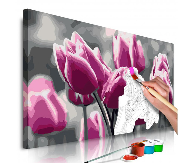 Καμβάς ζωγραφικής ανά αριθμό κιτ Do It Yourself Tulip Field 40x60 cm