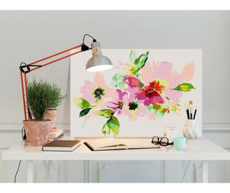 Kit tablou canvas DIY dupa numere Artgeist, Colourful Flowers