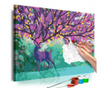 Καμβάς ζωγραφικής ανά αριθμό κιτ Do It Yourself Purple Deer 40x60 cm