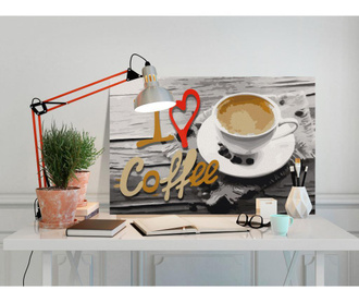Slikanje na platnu prema brojevima - Uradi sam I Love Coffee 40x60 cm