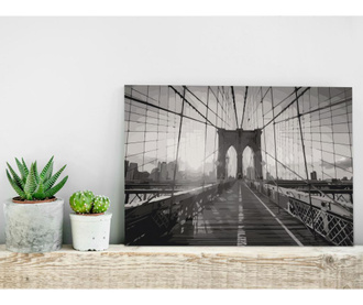 Καμβάς ζωγραφικής ανά αριθμό κιτ Do It Yourself New York Bridge 40x60 cm