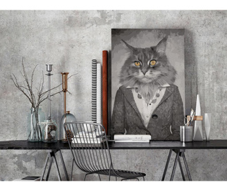 Καμβάς ζωγραφικής ανά αριθμό κιτ Do It Yourself Elegant Cat 40x60 cm
