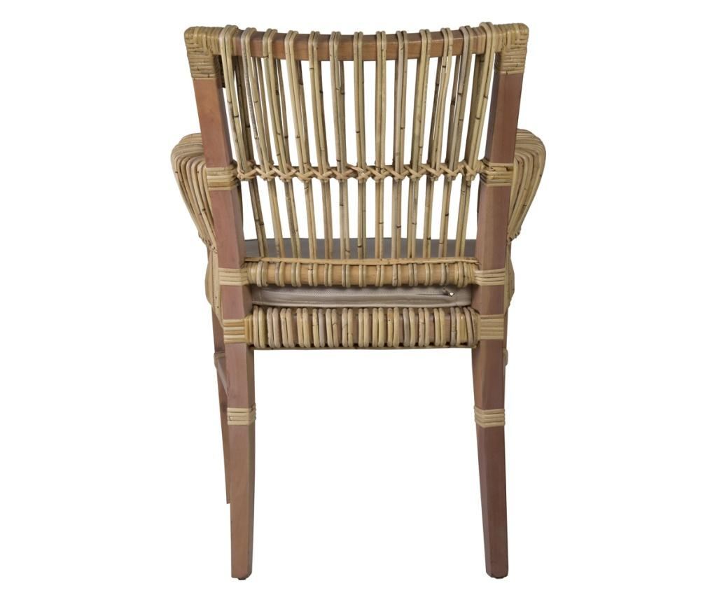 Scaun Moycor, Rattan, 65x62x85 cm - 3
