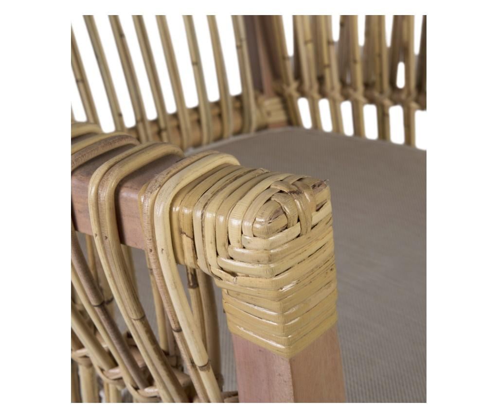 Scaun Moycor, Rattan, 65x62x85 cm - 5