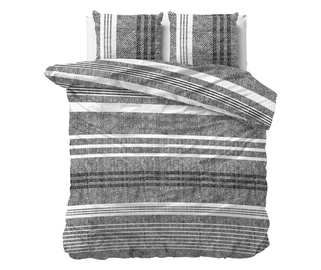 Set posteljina Single Extra Wide Flannel Caden Grey