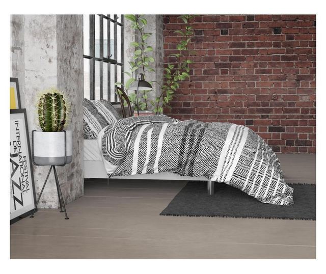 Set posteljina Single Extra Wide Flannel Caden Grey