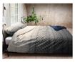 Set posteljina King Extra Twill Indigo Knit Grey