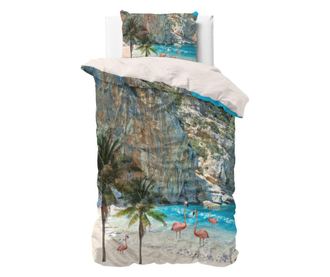 Set Posteljina Single Flamingo Beach Bordeaux