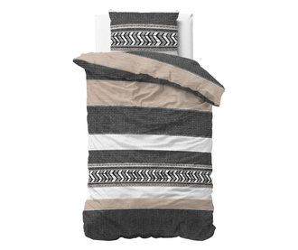 Set posteljina Single Ranforce Northern Stripe Grey