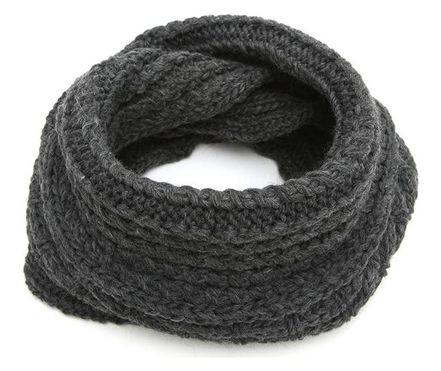 Unisex šal Double Anthracite one size fits all