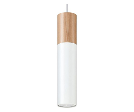 Lustra Nice Lamps, Paul White, otel, alb, 8x8x100 cm