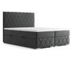 Boxspring postelja s prostorom za shranjevanje Nantes Dark Grey 140x200 cm