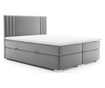 Легло с  място за съхранение Saint Light Grey 140x200 см