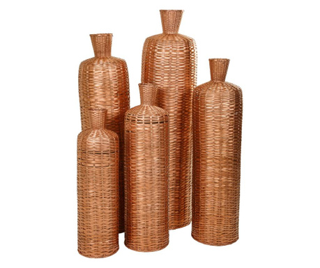 Set 5 vase decorative Creaciones Meng, Bobo Bronze, bambus, bronz