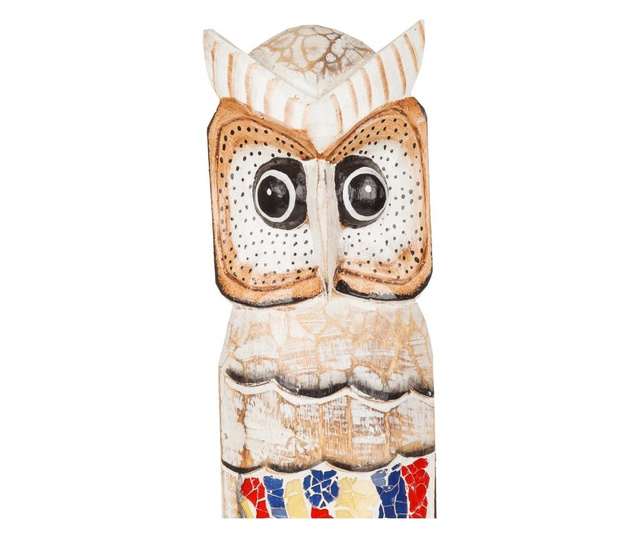 Decoratiune Owl white
