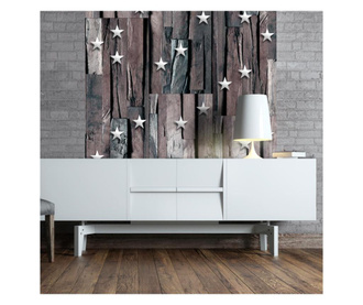 Tapeta Stars on Wood 1000x50 cm