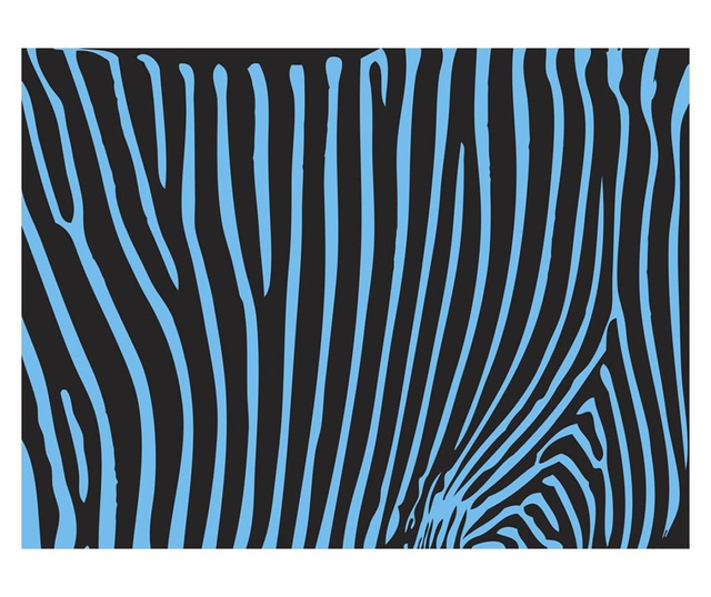Ταπετσαρία Zebra pattern (turquoise) 231x300 cm