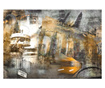 Ταπετσαρία Berlin - collage (orange) 210x300 cm