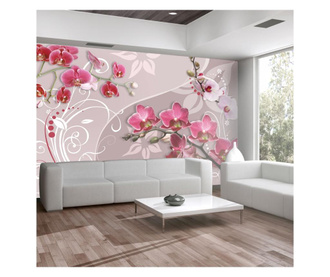 Ταπετσαρία Flight of pink orchids 210x300 cm