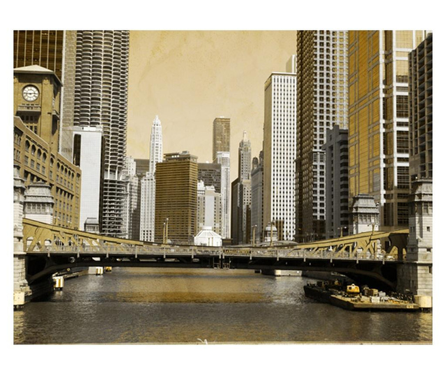 Ταπετσαρία Chicago's bridge (vintage effect) 193x250 cm