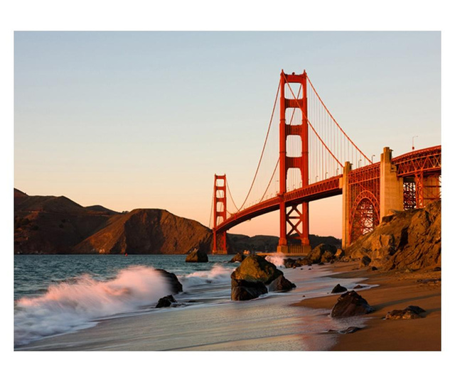 Ταπετσαρία Golden Gate Bridge - sunset, San Francisco 193x250 cm