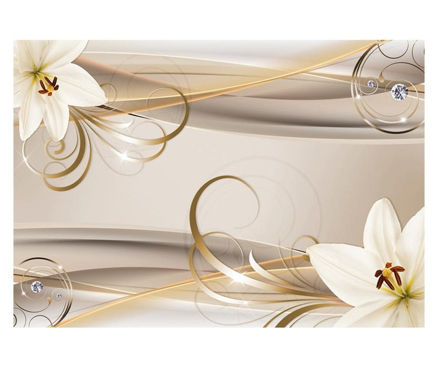 Ταπετσαρία Lilies and The Gold Spirals 175x250 cm