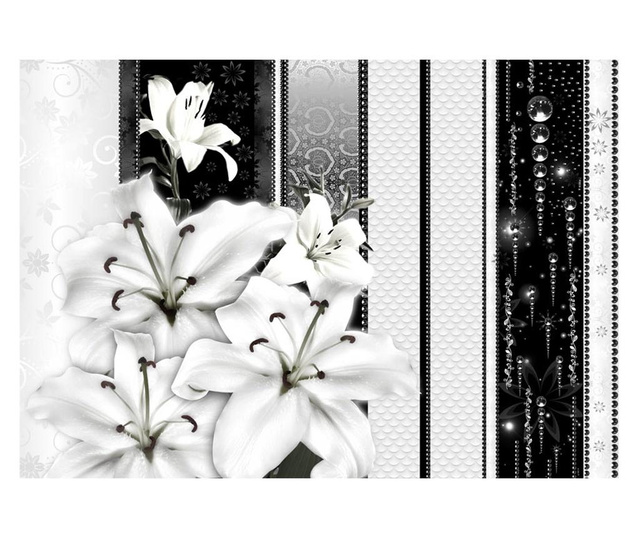 Ταπετσαρία Crying lilies in white 210x300 cm