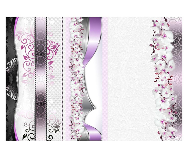 Ταπετσαρία Parade of orchids in violet 210x300 cm