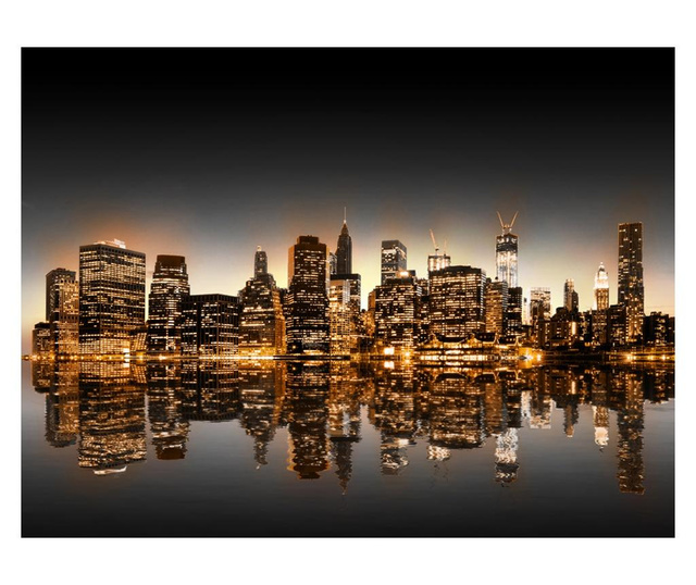 Ταπετσαρία New York and gold 231x300 cm