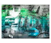 Ταπετσαρία Berlin - collage (green) 175x250 cm