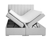 Boxspring krevet s prostorom za odlaganje Saint Tropez Light Grey 180x200 cm
