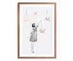 Little Girl with Birds Kép 40x60 cm