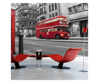 Ταπετσαρία Red bus and phone box in London 231x300 cm