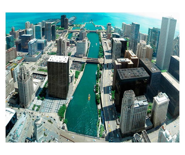 Ταπετσαρία Urban architecture of Chicago 231x300 cm