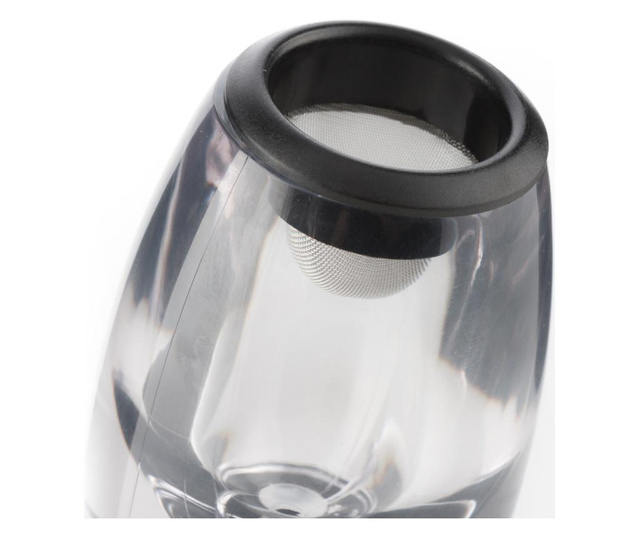 Decantor Innovagoods, plastic ABS, negru/transparent, 6x7x16 cm
