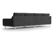 Monceau Black Hatszemélyes állítható kanapé
