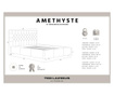 Легло Amethyste Anthracite 140x200 см