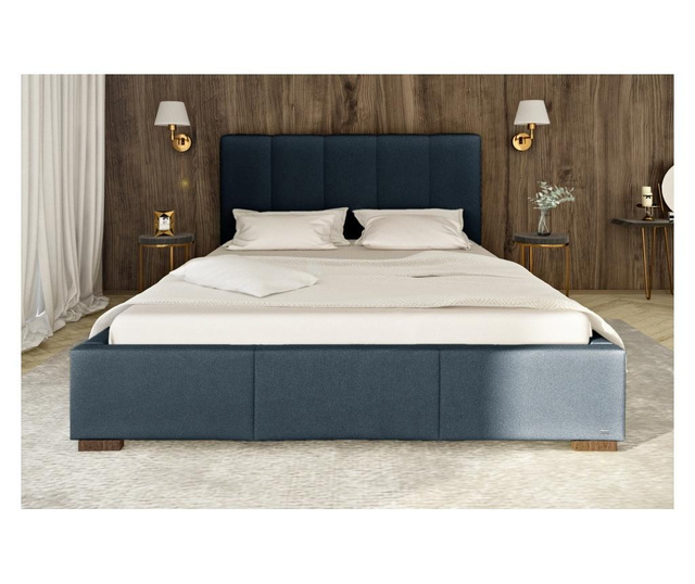 Krevet s prostorom za odlaganje Onyx Marine Blue 140x200 cm