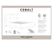 Легло с място за съхранение Cobalt Hazelnut 140x200 см