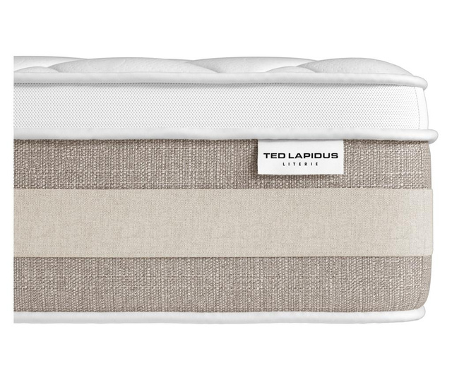 Set saltea si cadru de pat cu somiera Ted Lapidus Maison, Ambre, material 100% poliester, 160x200 cm, bej