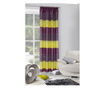 Draperie Eurofirany, Erin Dif Violet Yellow, poliester, 140x250 cm, violet/galben