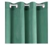Draperie Eurofirany, Pierre Blue Rings, poliester, 140x250 cm, albastru