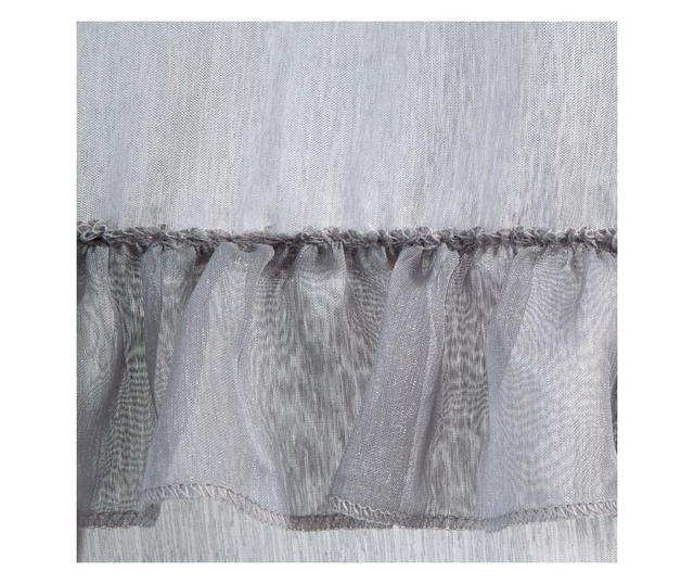 Lorena Grey & Silver Tape Függöny 140x270 cm
