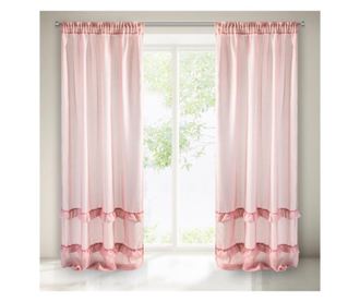Draperie Eurofirany, Lorena Pink Tape, poliester, 140x270 cm, roz - Vivre