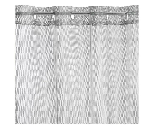 Zavjesa Anika Grey & Silver Rings 140x250 cm